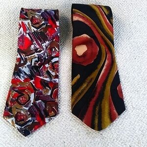 Pierre Balmain Paris Estate Set of Two Necktie Bundle